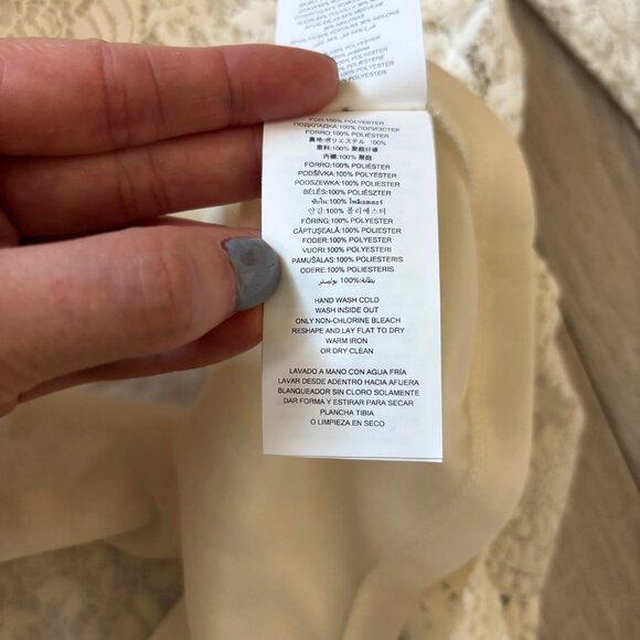 Michael Kors Lace Long Sleeve Ivory White Blouse Size Medium Party - Picture 7 of 15